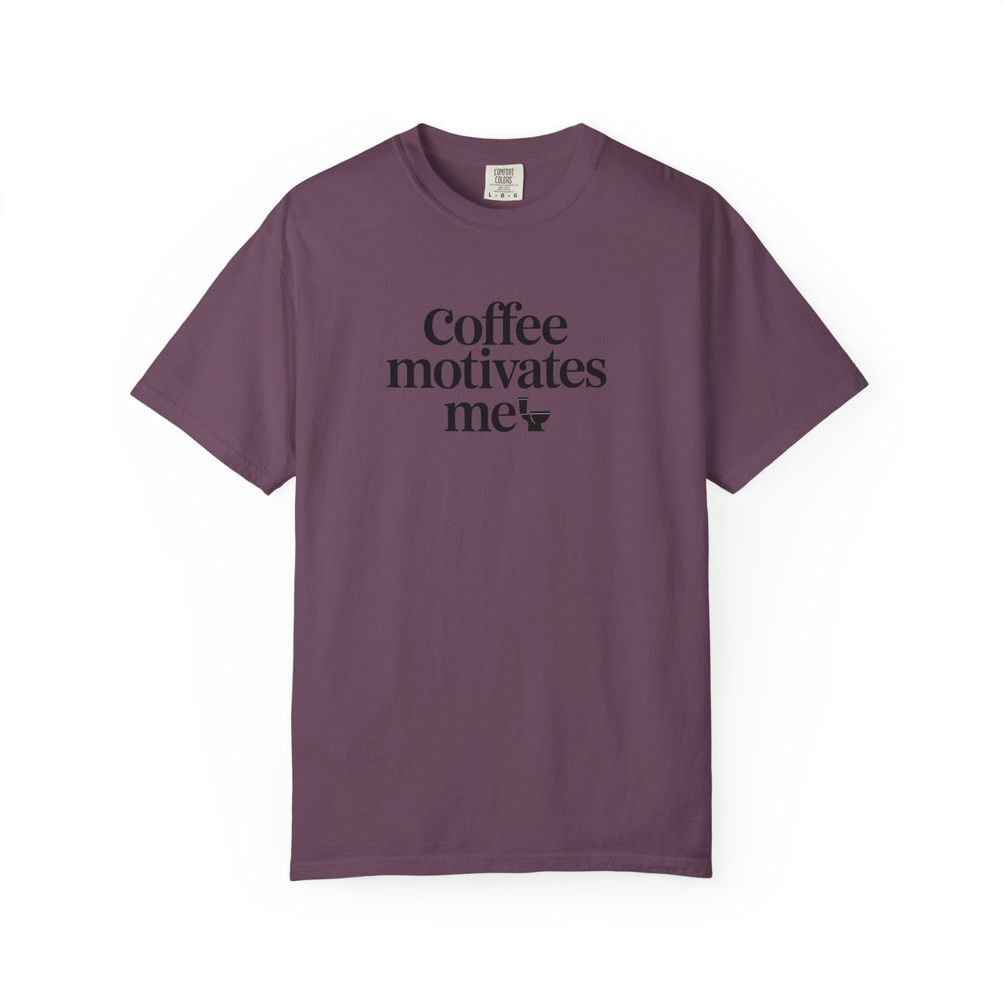 Coffee Motivates Me T-shirt | Coffee Quote Tee