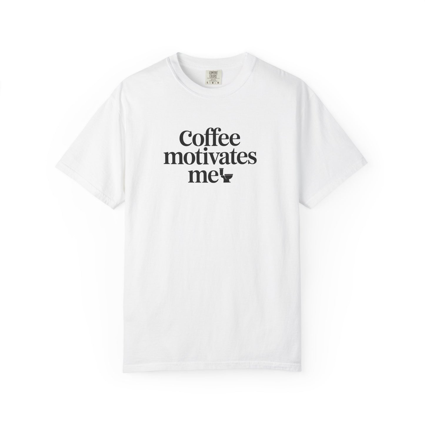 Coffee Motivates Me T-shirt | Coffee Quote Tee